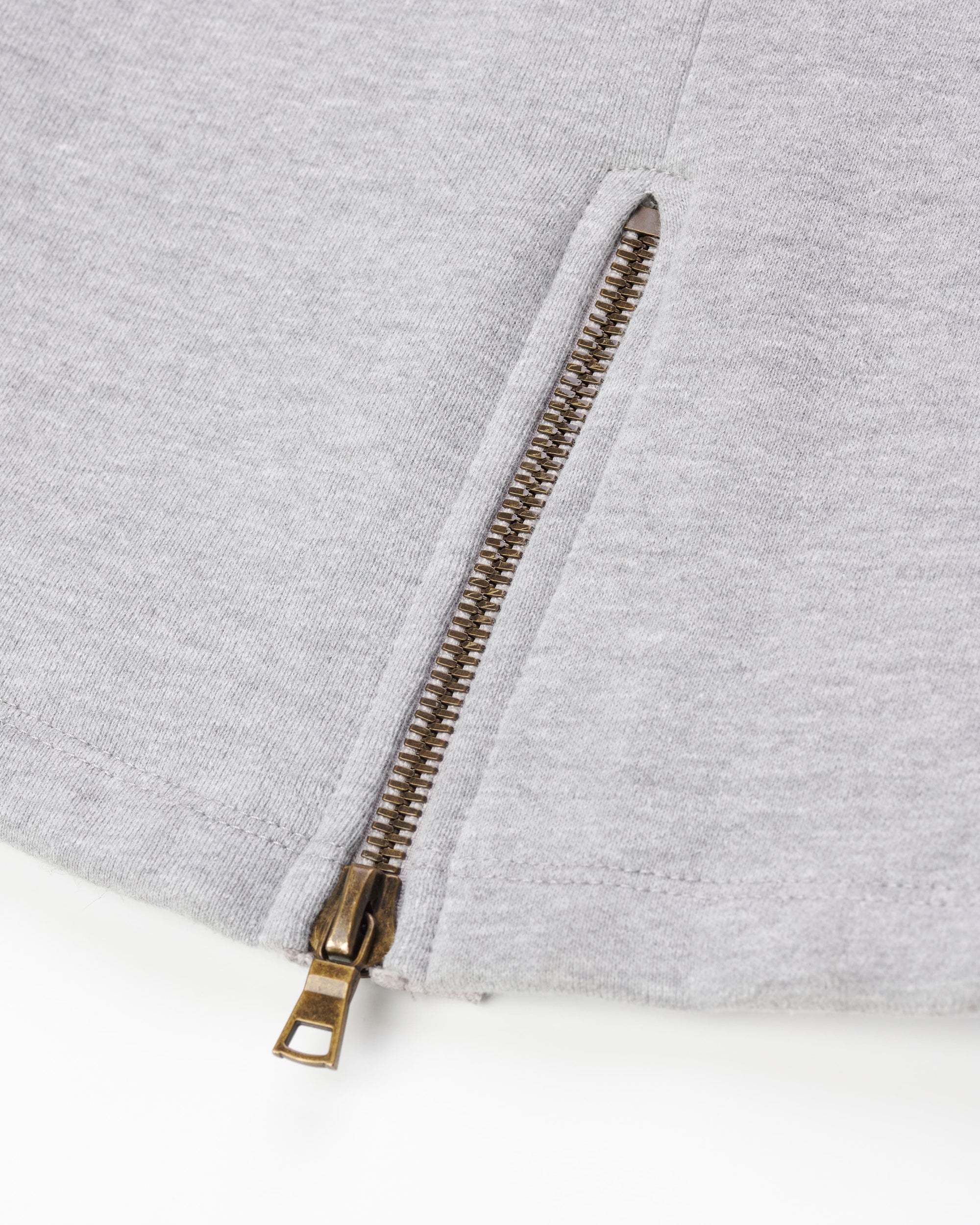 HIGH RISK ZIPPER SWEATPANTS - HEATHER GREY