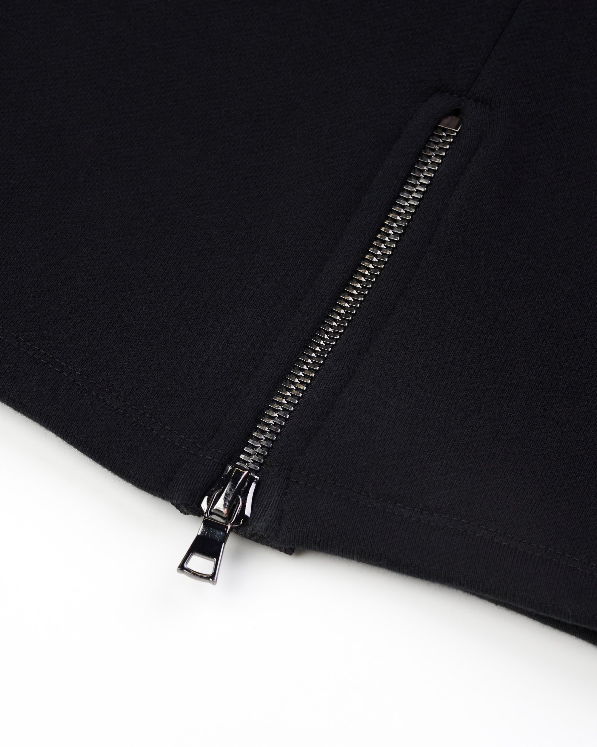 HIGH RISK ZIPPER SWEATPANTS - BLACK