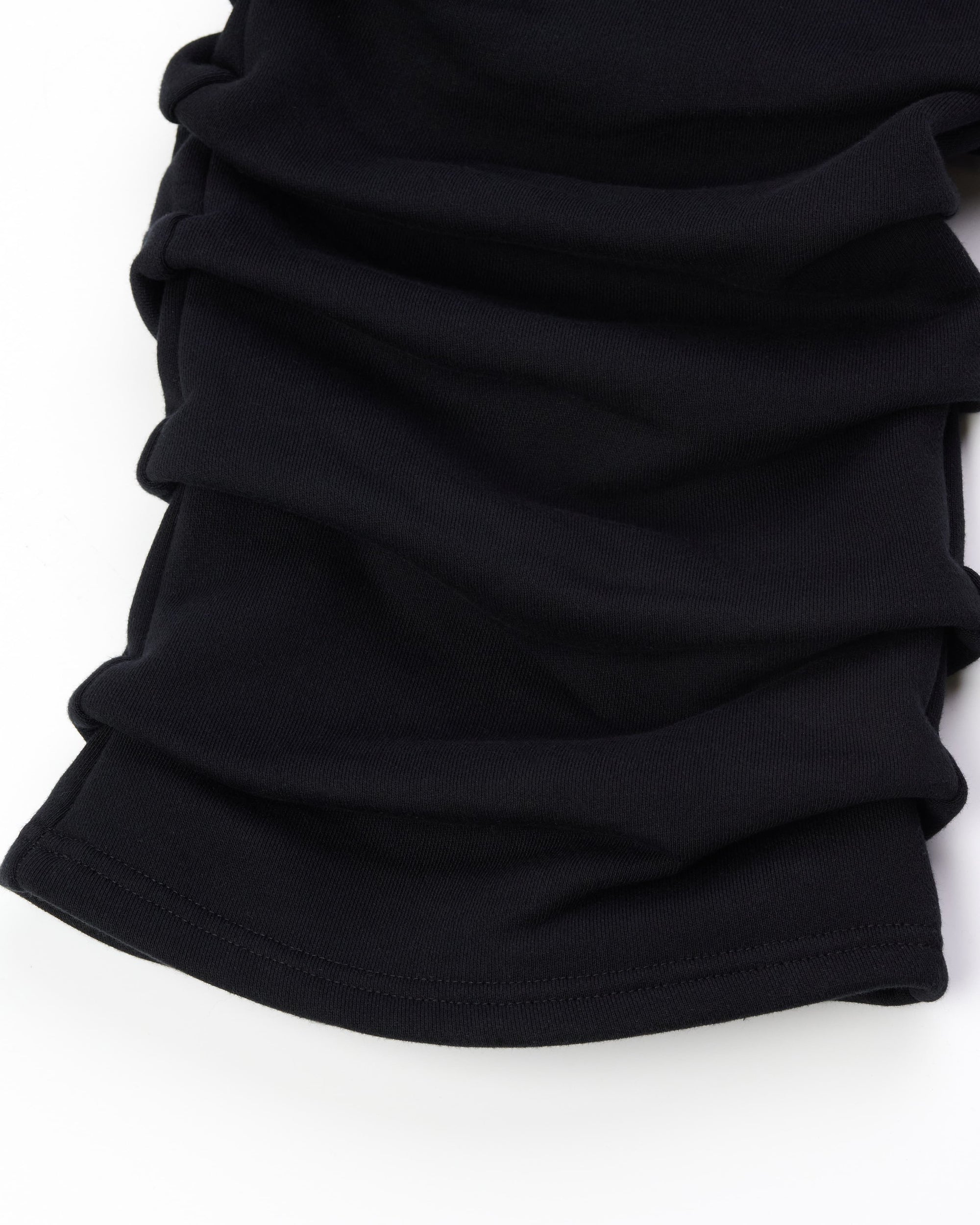 HIGH RISK STACKED SWEATPANTS - BLACK