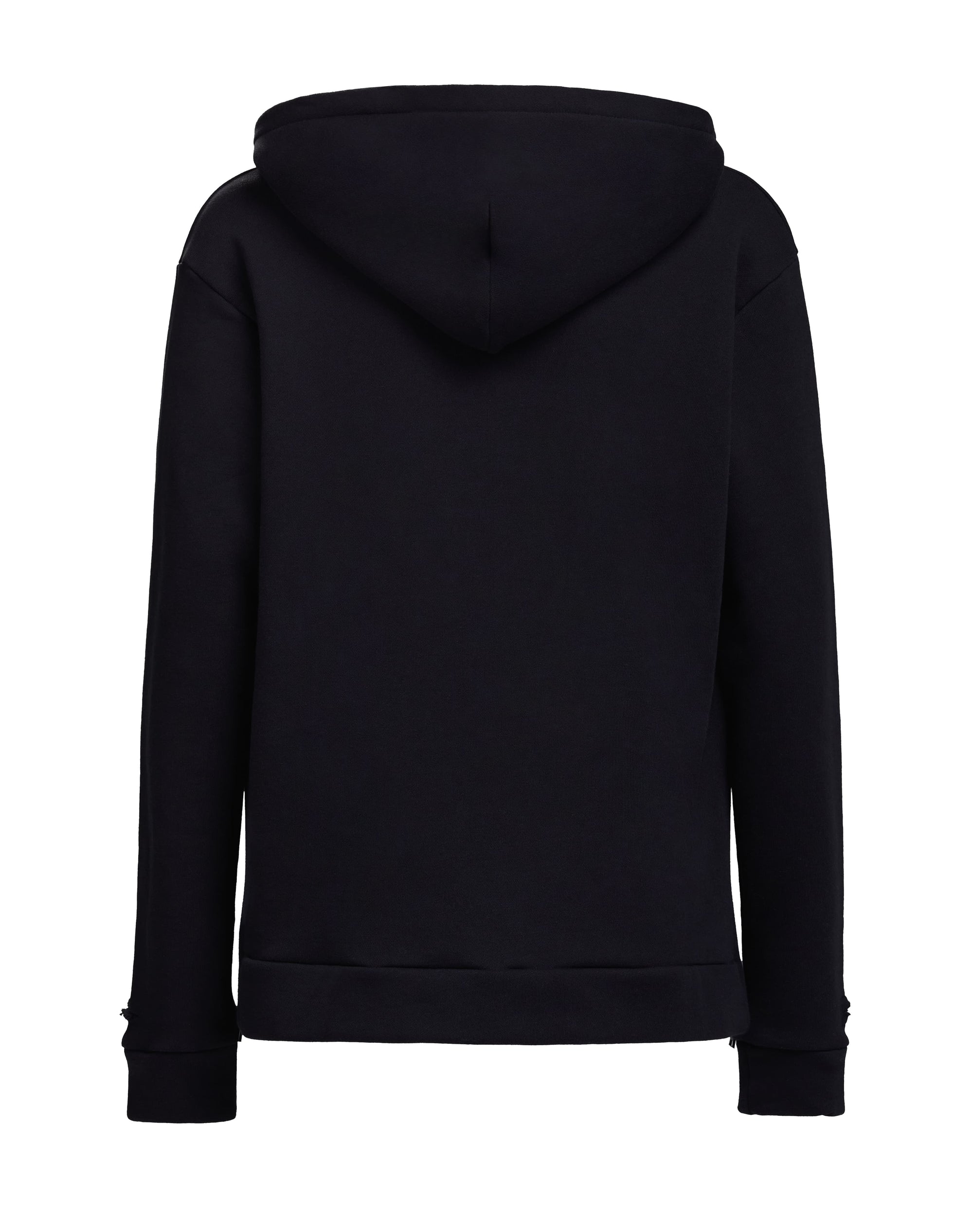 HIGH RISK SLIM FIT ZIPPER HOODIE - BLACK