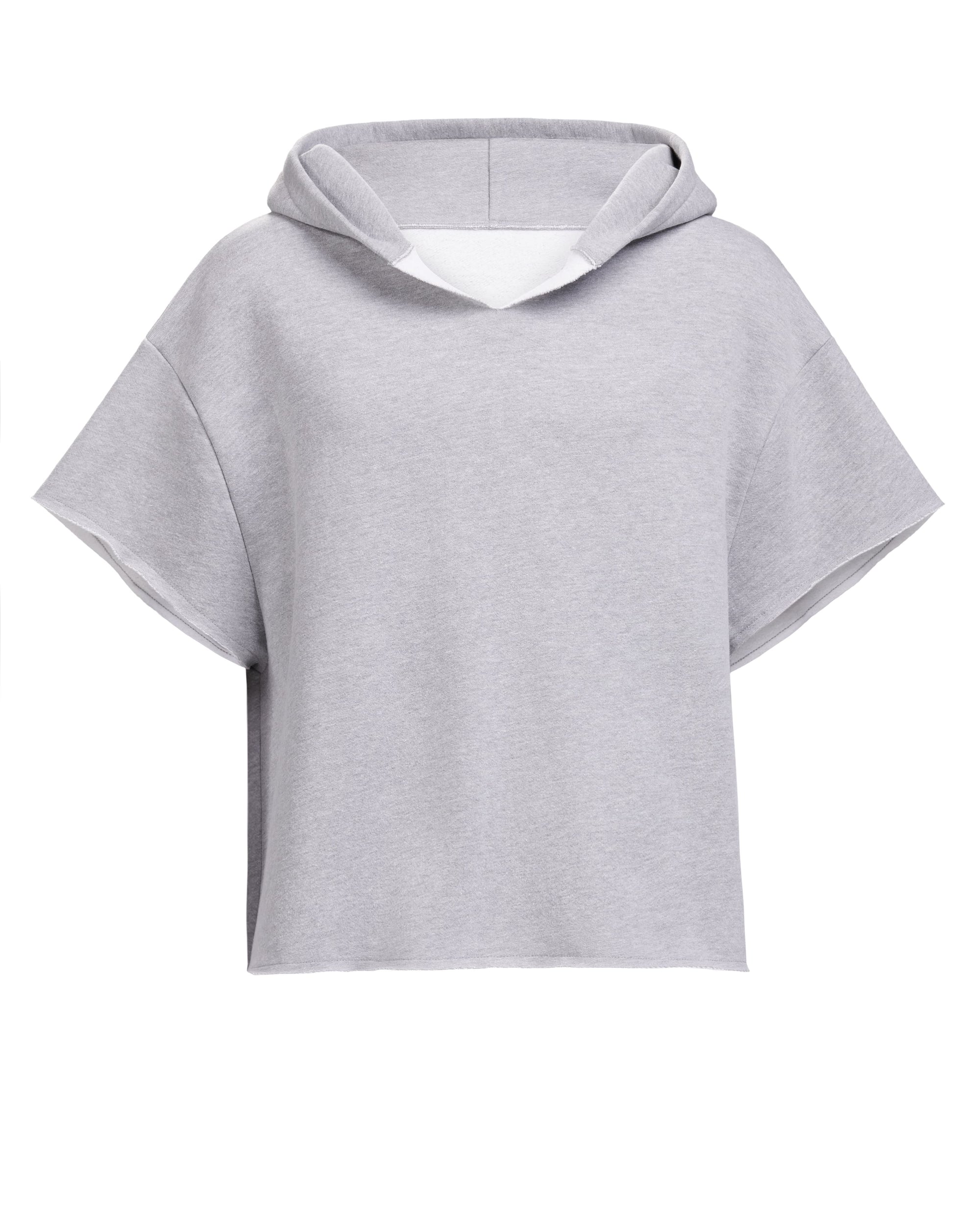 HIGH RISK CUT OFF HOODIE - HEATHER GREY