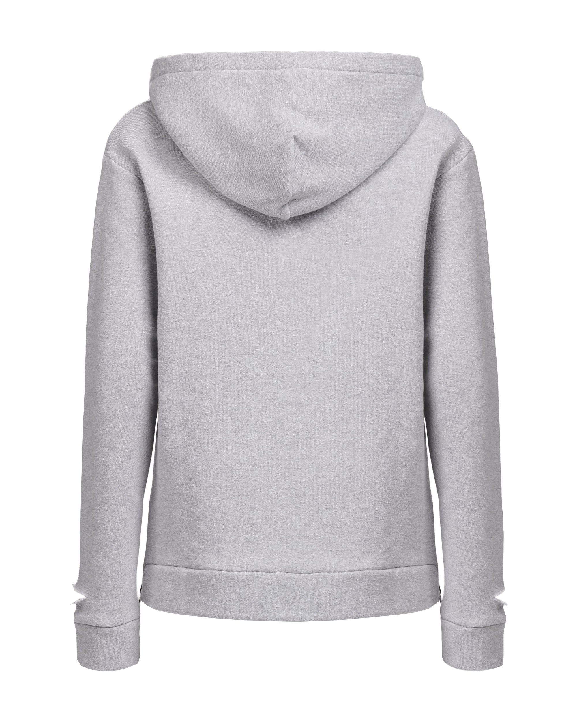 HIGH RISK SLIM FIT ZIPPER HOODIE - HEATHER GREY