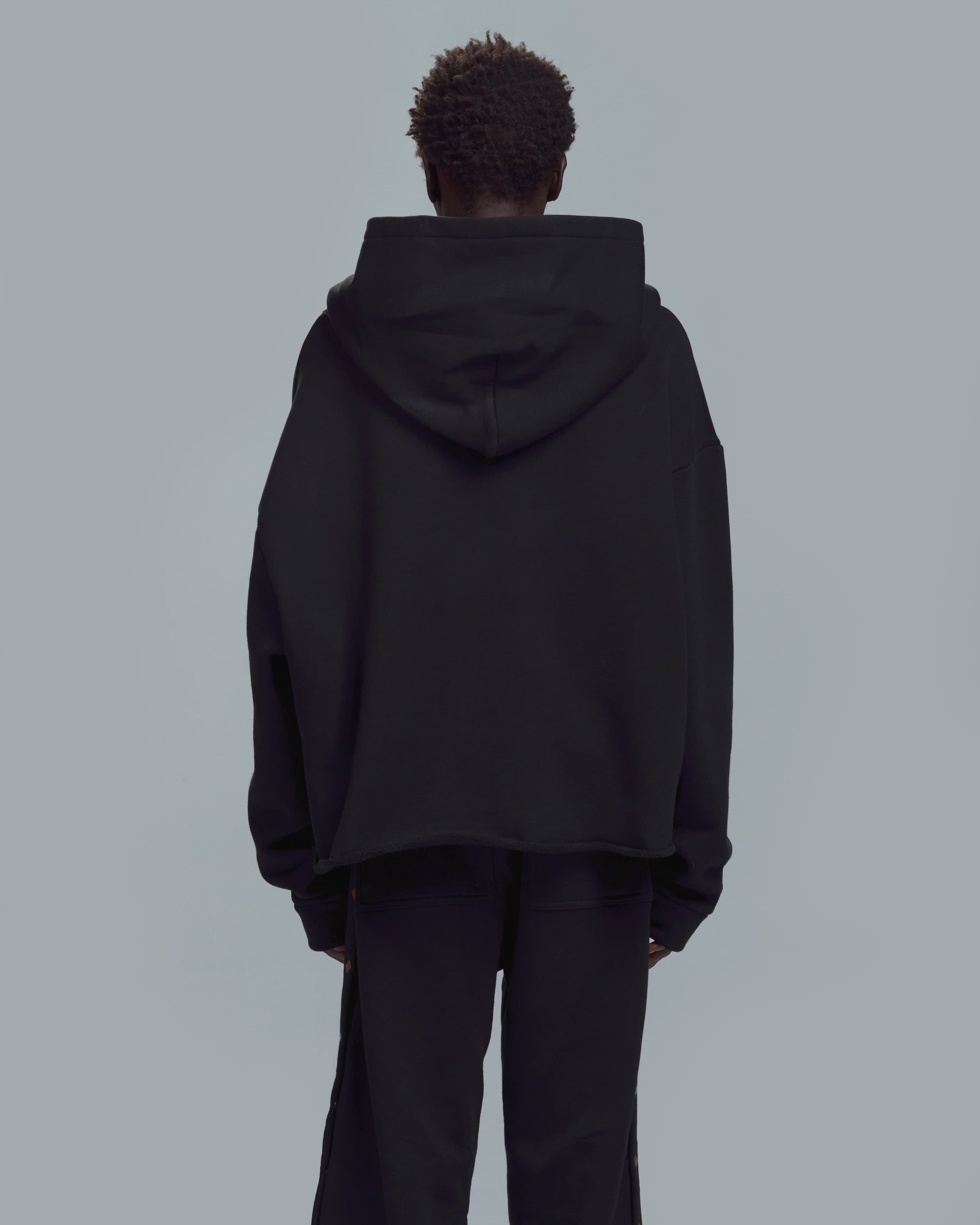 HIGH RISK OVERSIZED HOODIE - BLACK