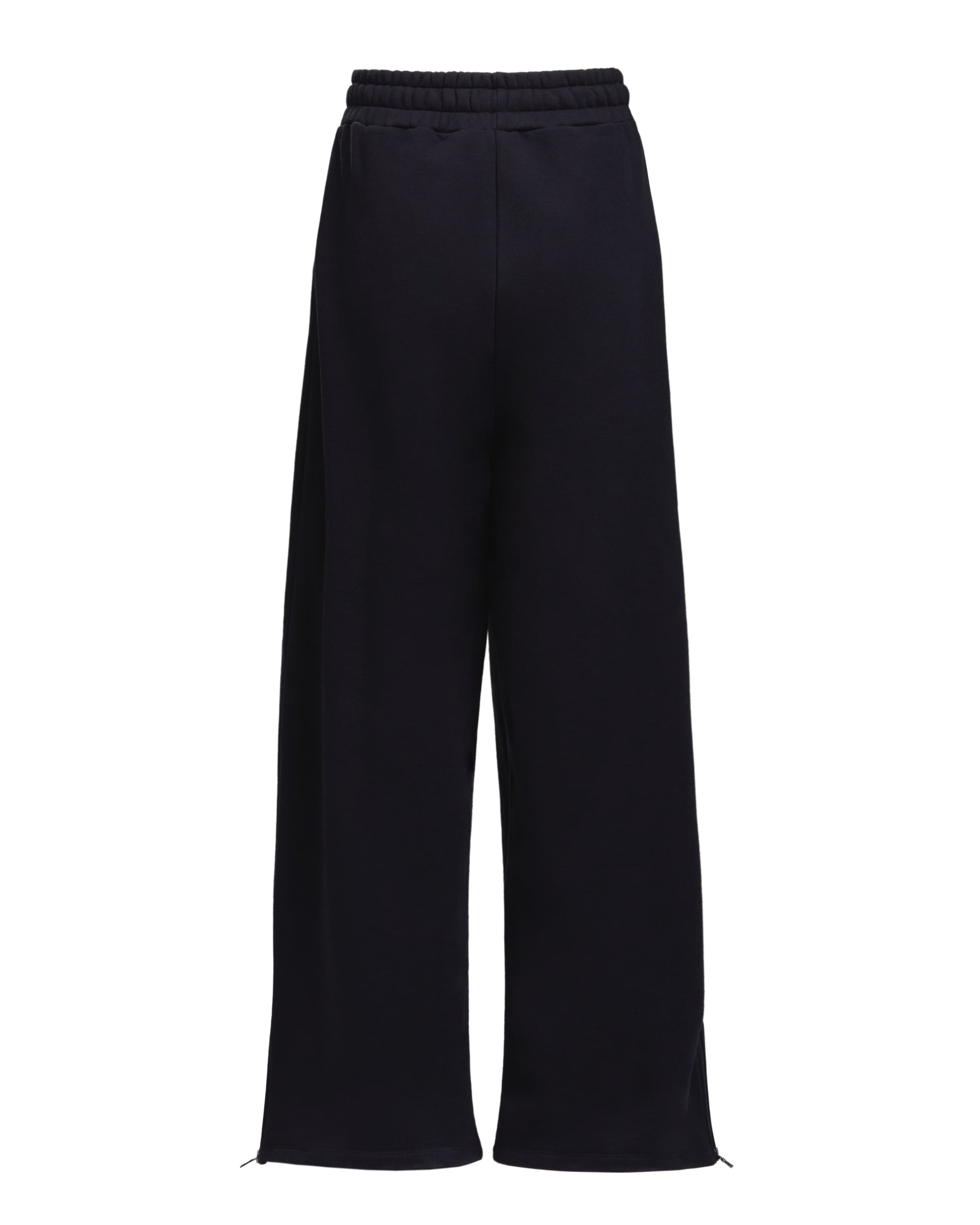 HIGH RISK ZIPPER SWEATPANTS - BLACK