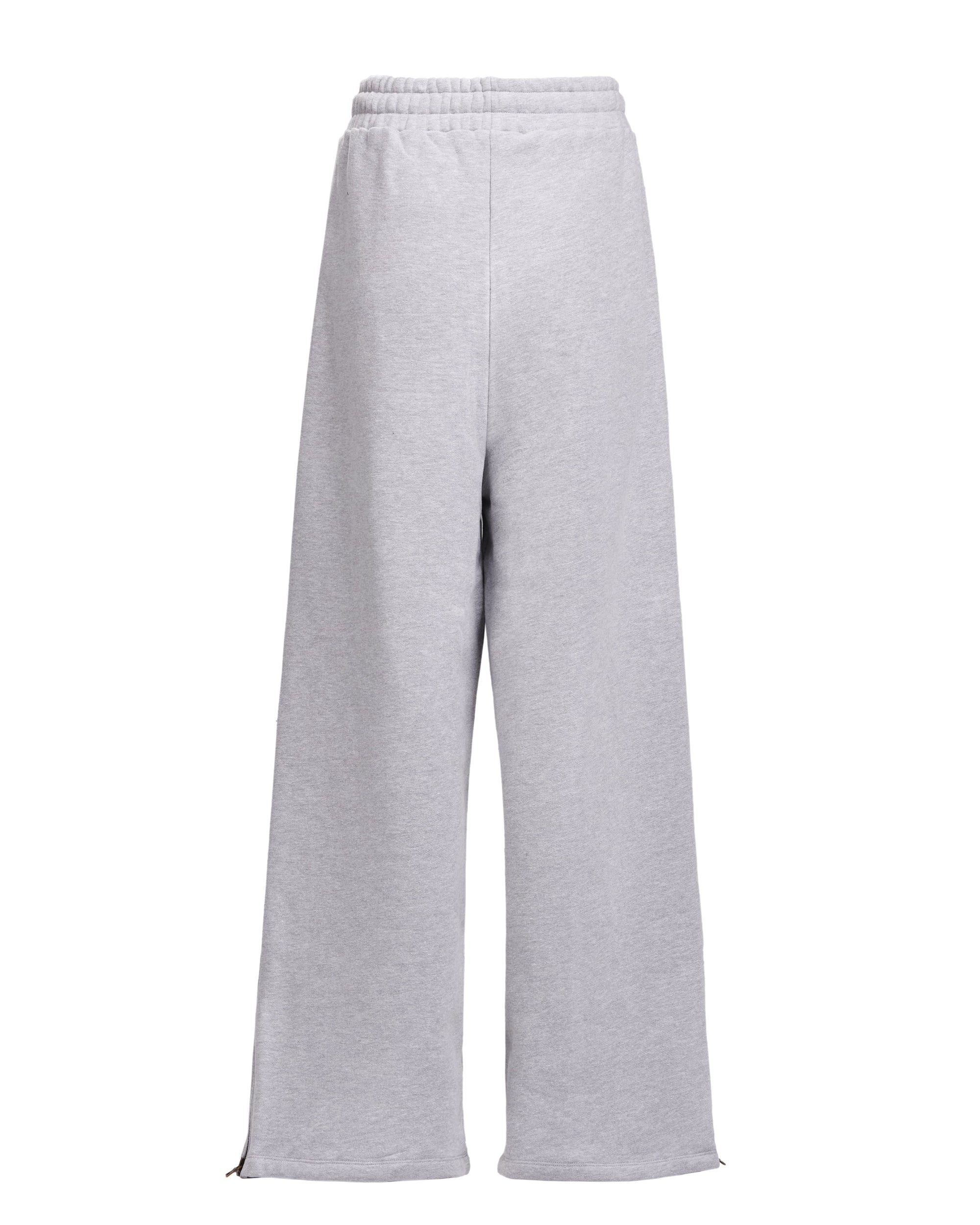 HIGH RISK ZIPPER SWEATPANTS - HEATHER GREY