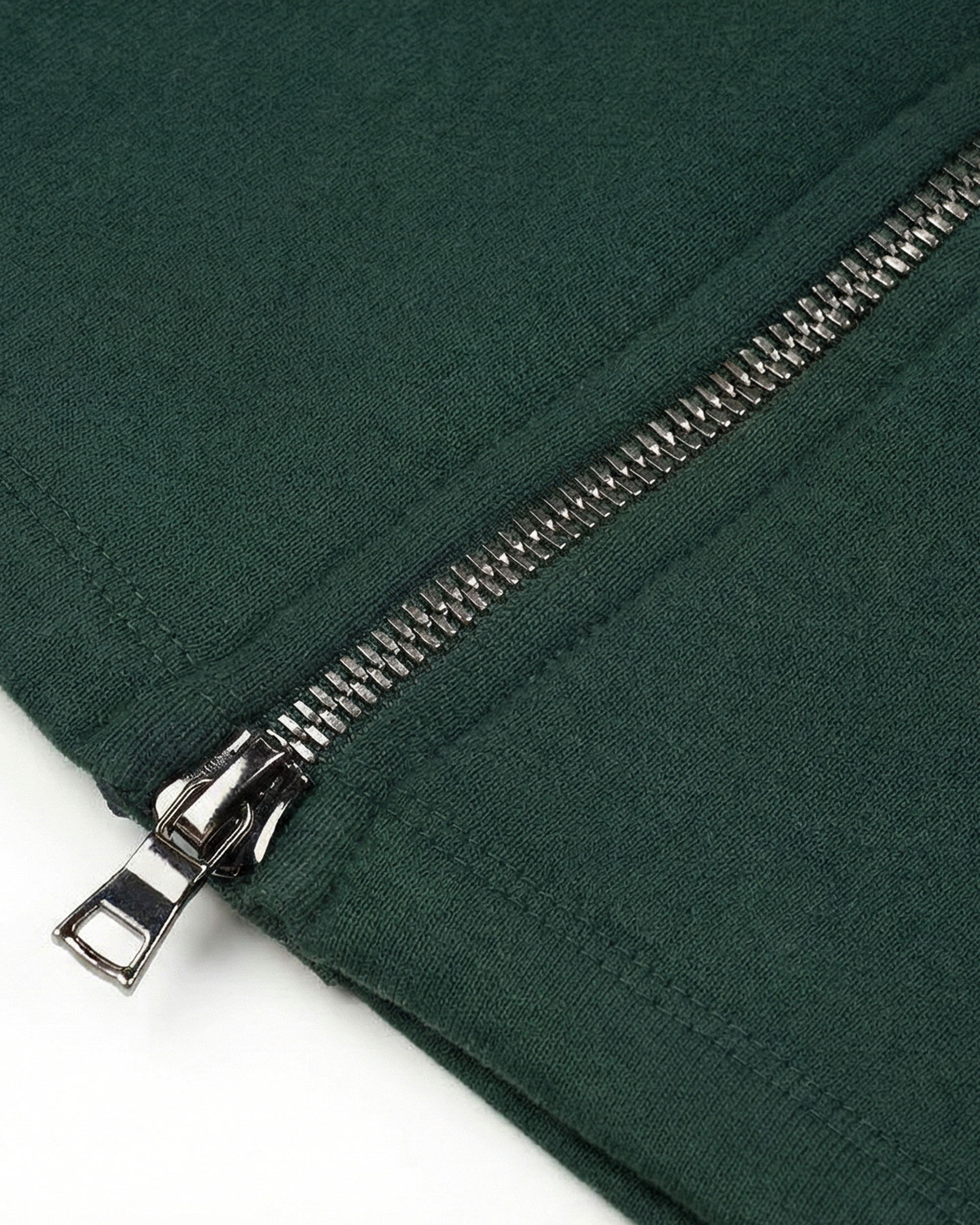 ZIPPER SWEATPANTS - GREEN