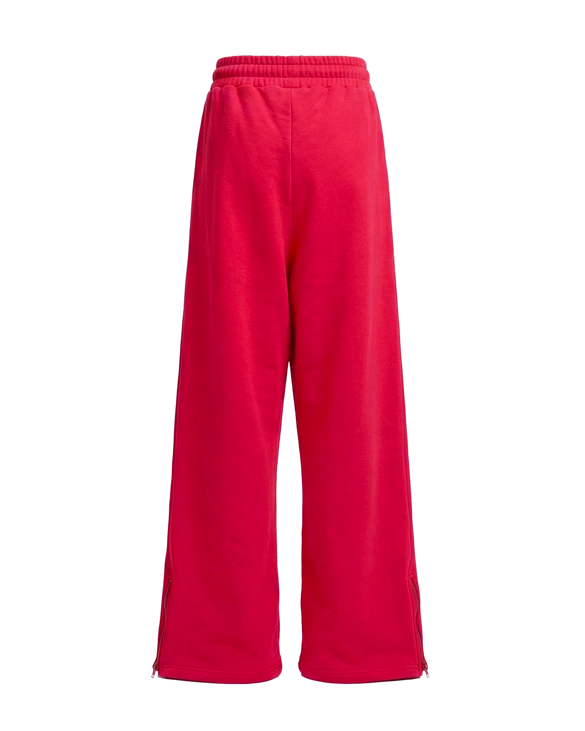 HIGH RISK ZIPPER SWEATPANTS - RED