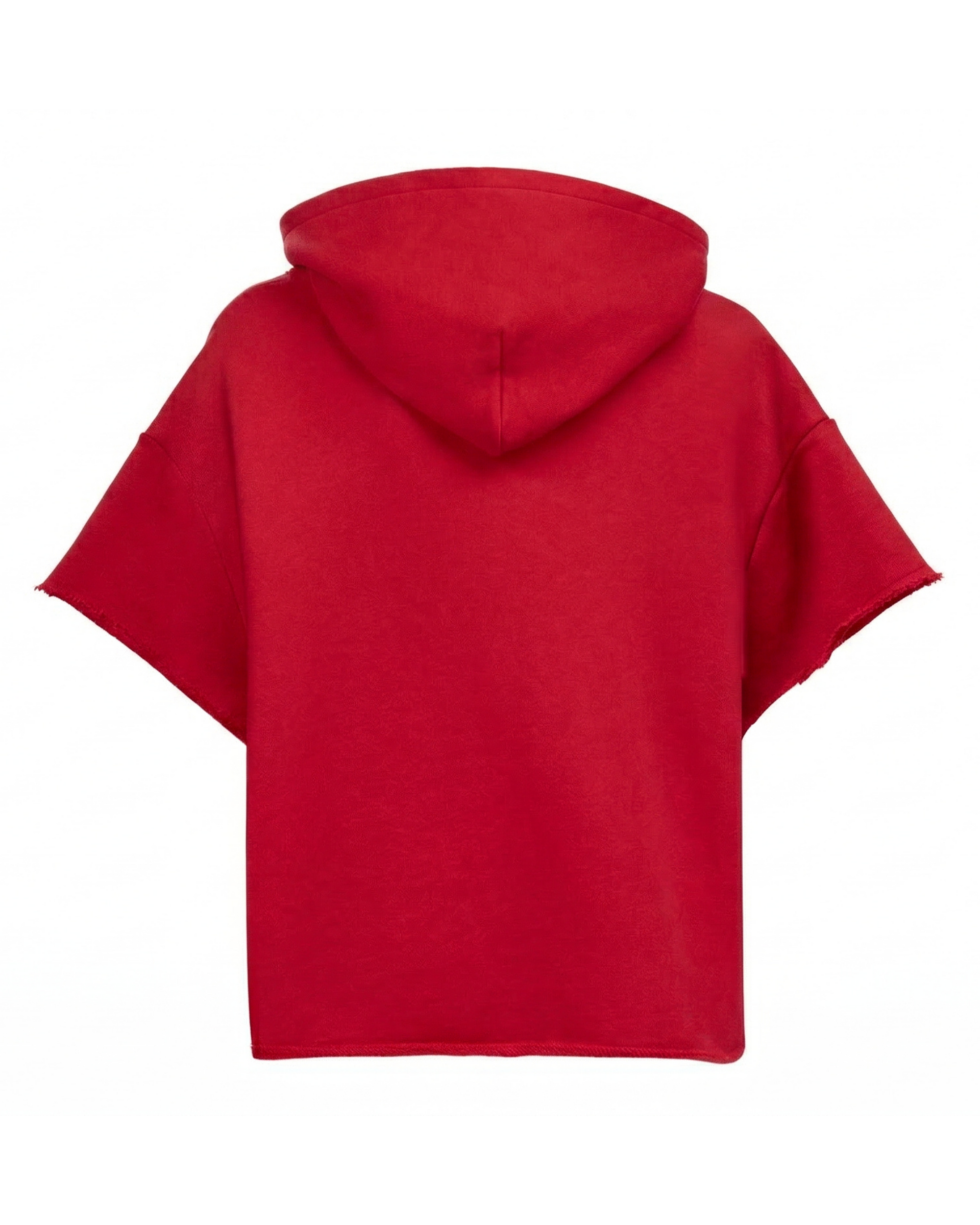 HIGH RISK CUT OFF HOODIE - RED