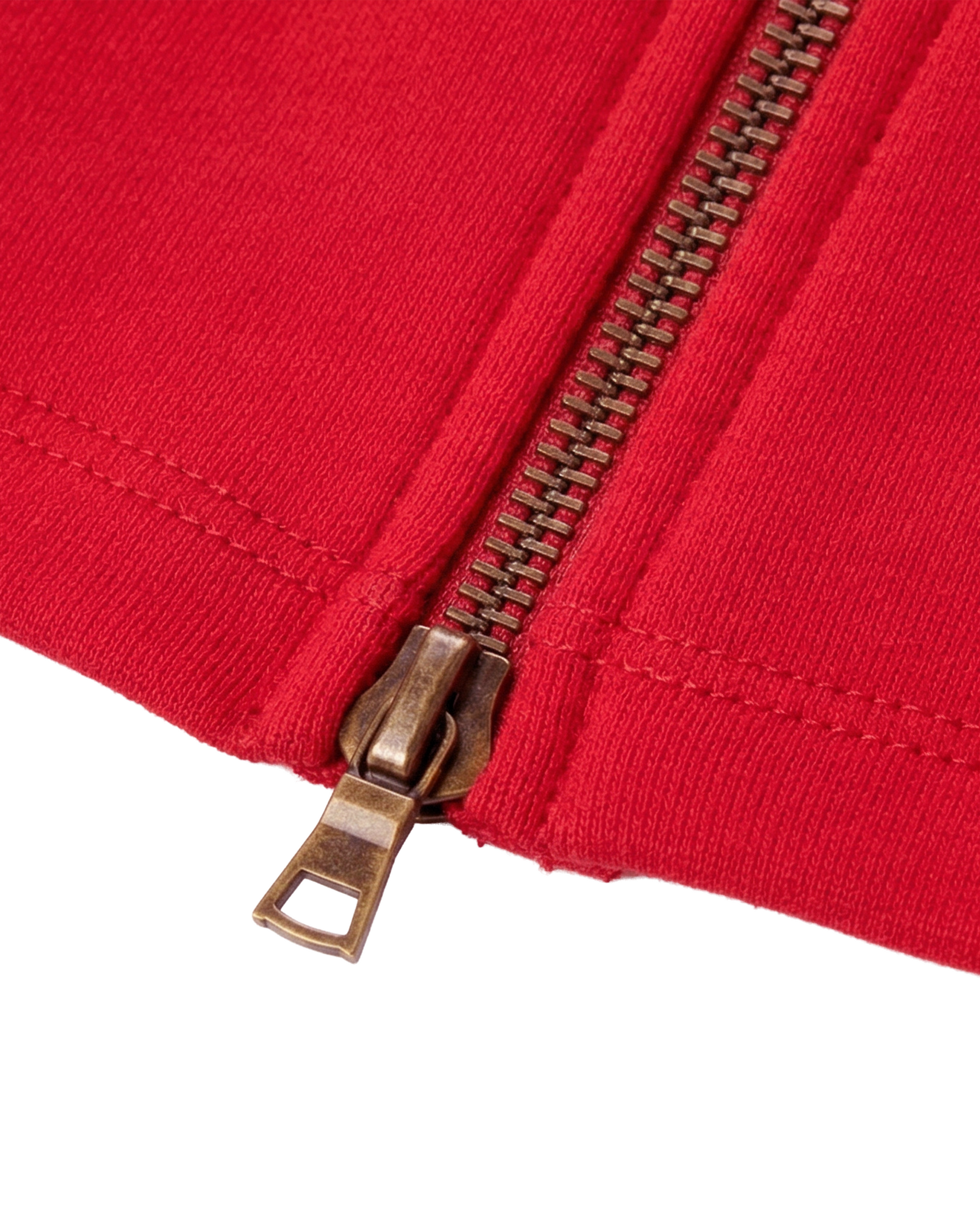 HIGH RISK ZIPPER SWEATPANTS - RED