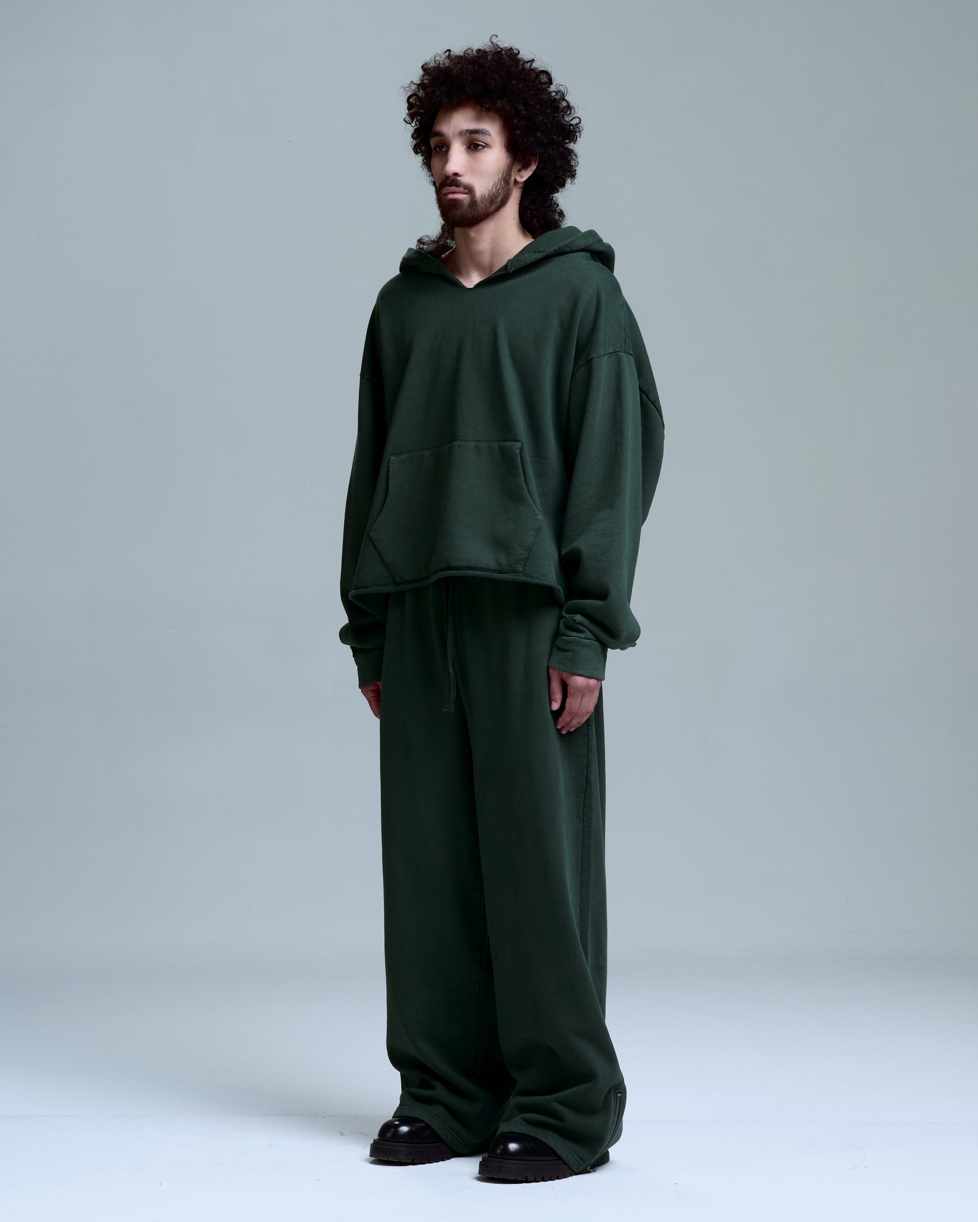 OVERSIZED HOODIE - GREEN