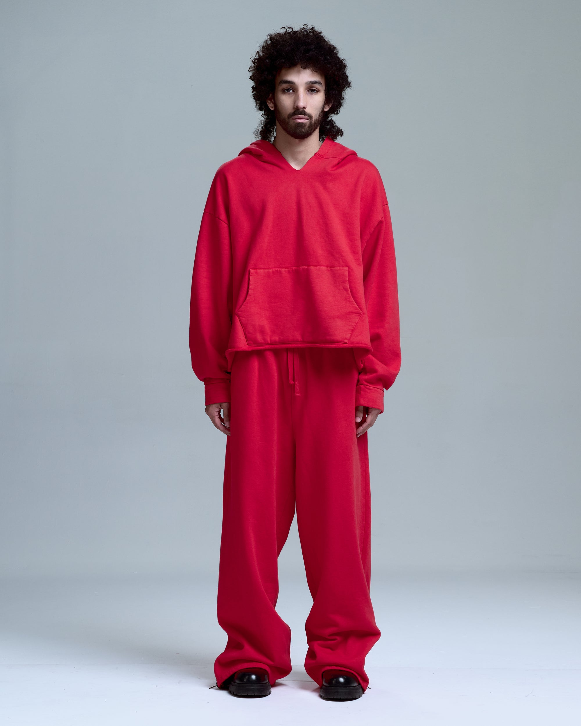 HIGH RISK OVERSIZED HOODIE -RED