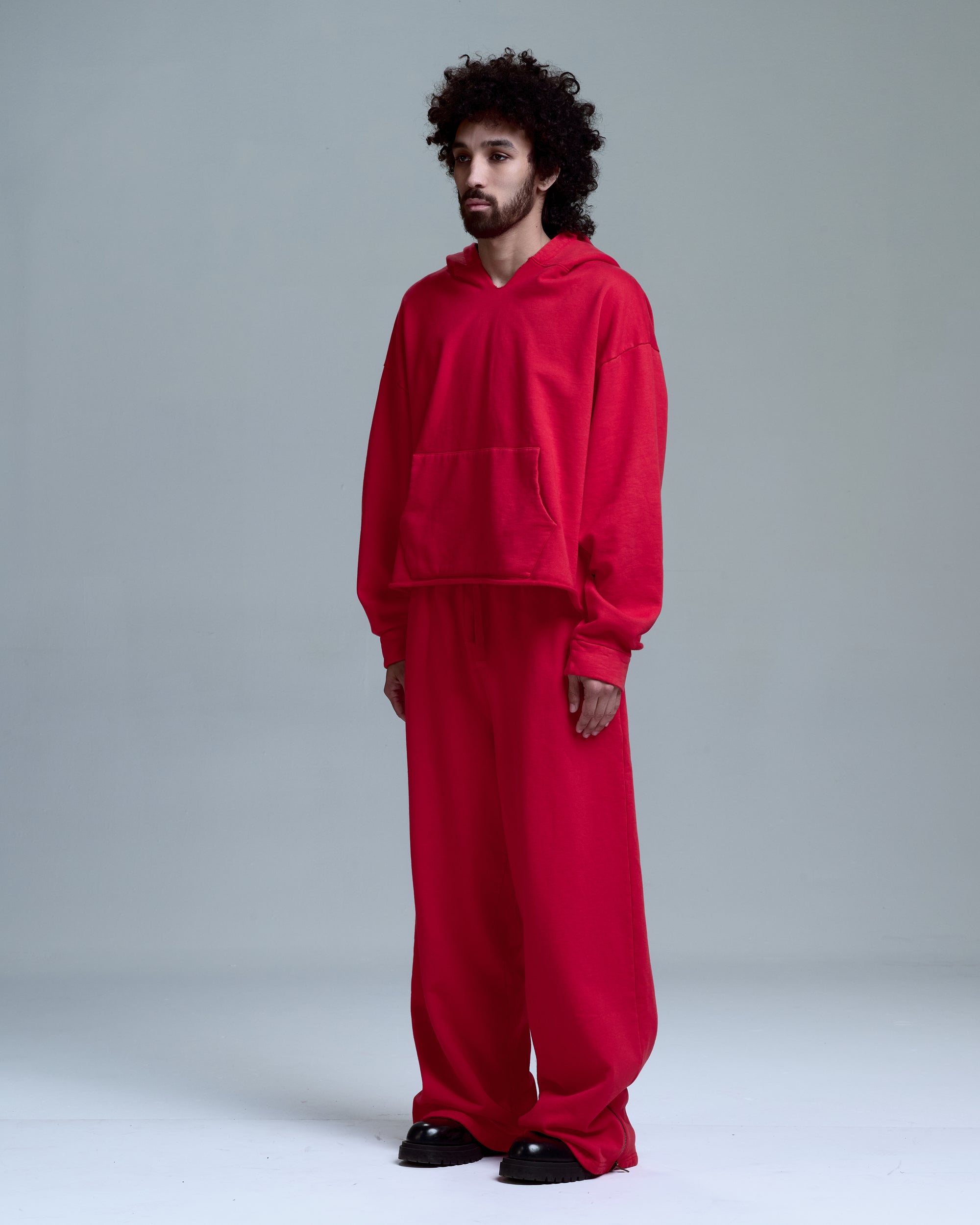 HIGH RISK OVERSIZED HOODIE -RED