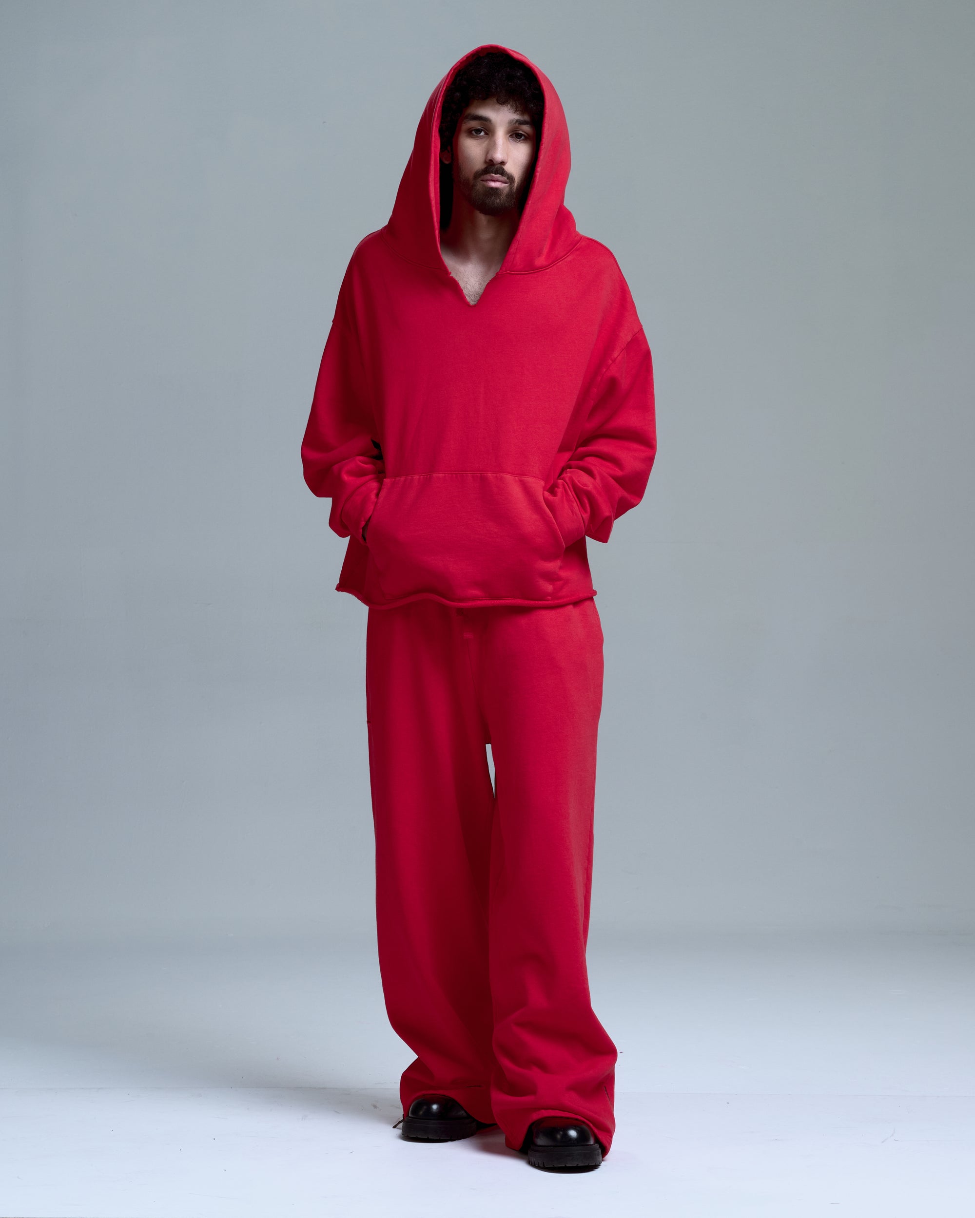 HIGH RISK OVERSIZED HOODIE -RED