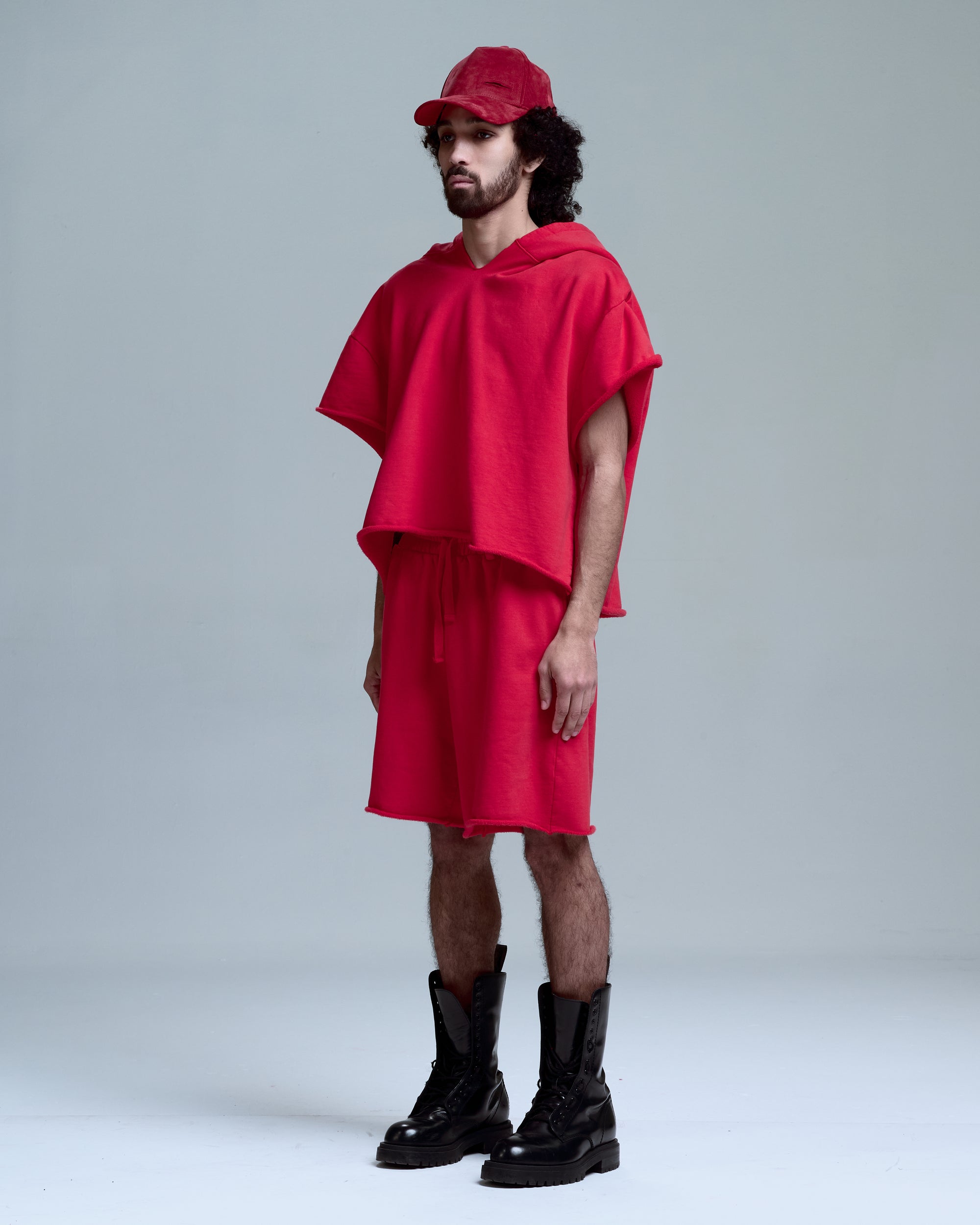 HIGH RISK SWEAT SHORT - RED