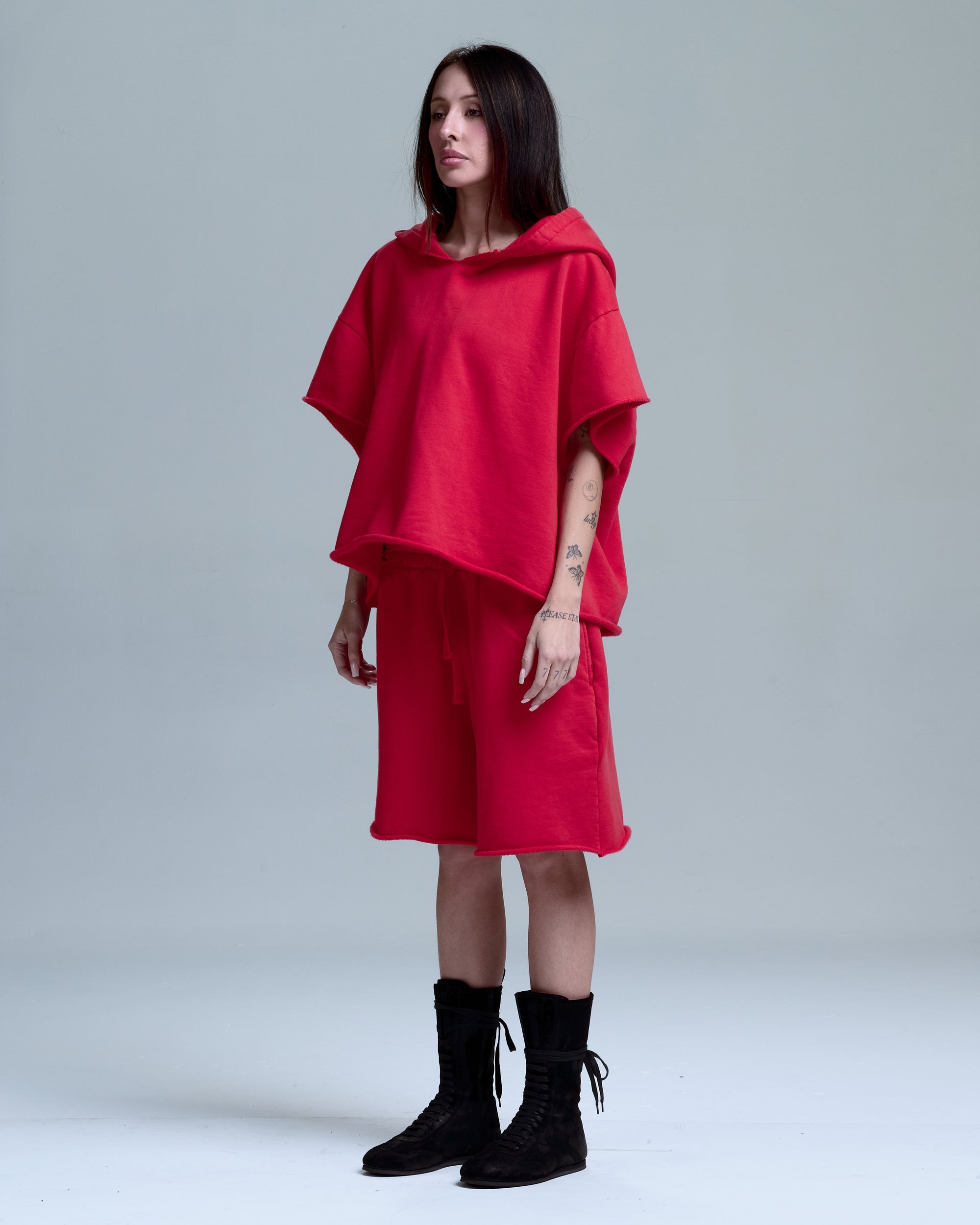 HIGH RISK SWEAT SHORT - RED