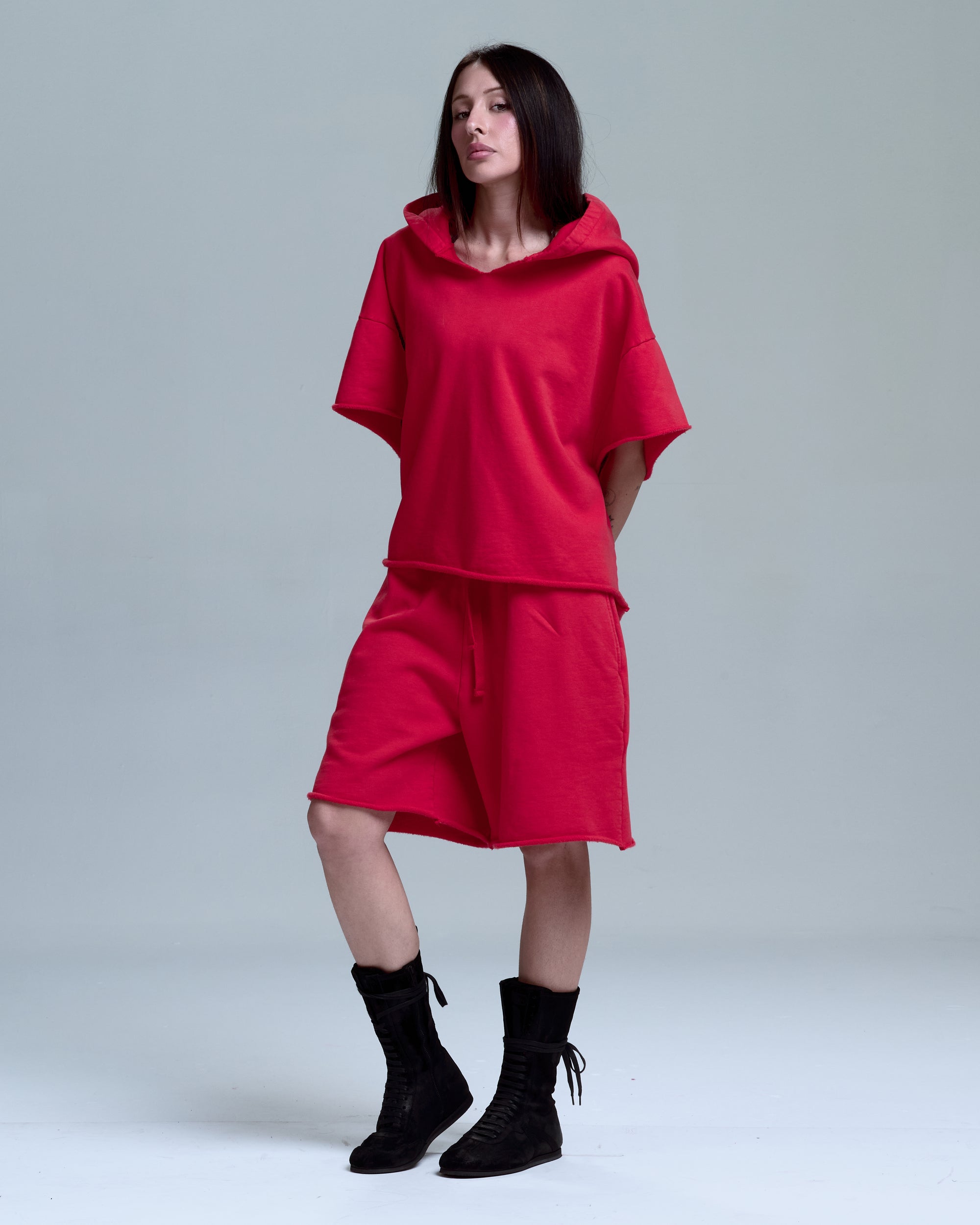 HIGH RISK SWEAT SHORT - RED