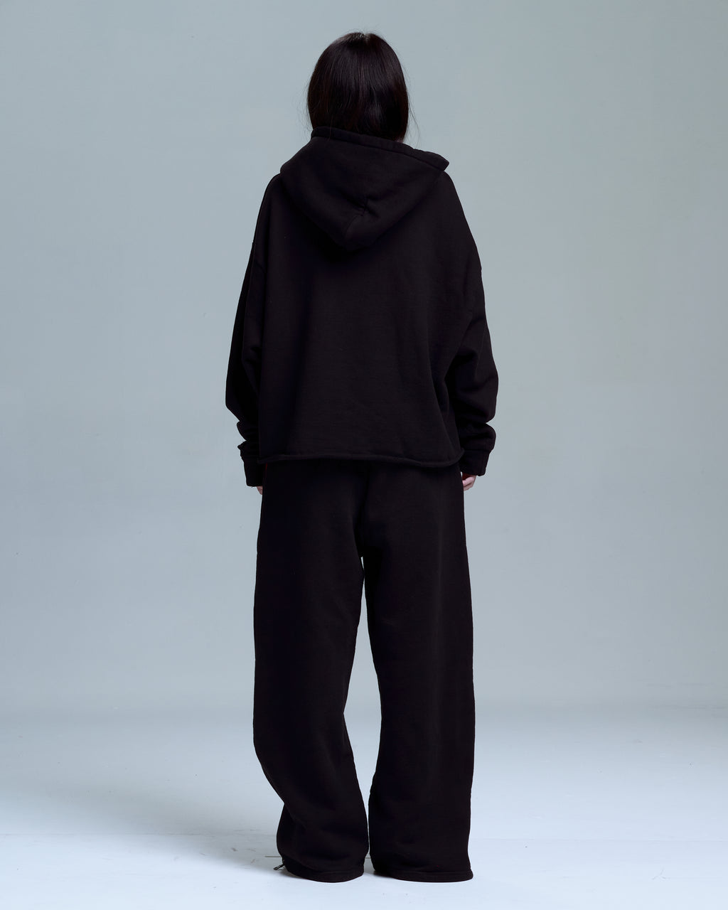 HIGH RISK OVERSIZED HOODIE - BLACK