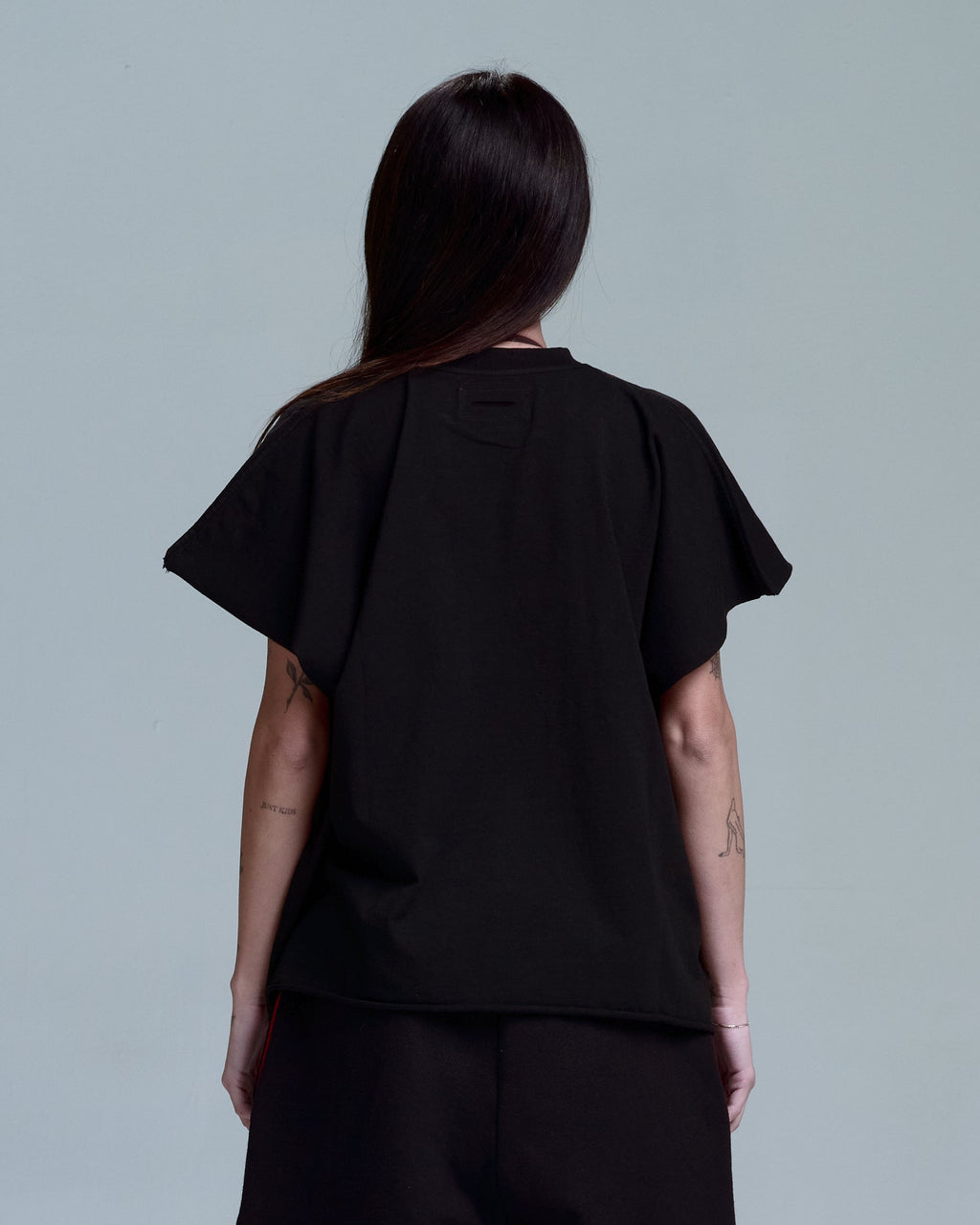 HIGH RISK ZIPPER SWEATPANTS - BLACK