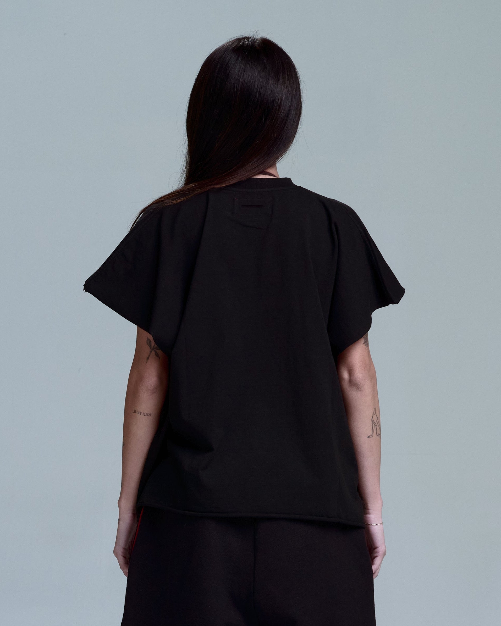 HIGH RISK ZIPPER SWEATPANTS - BLACK