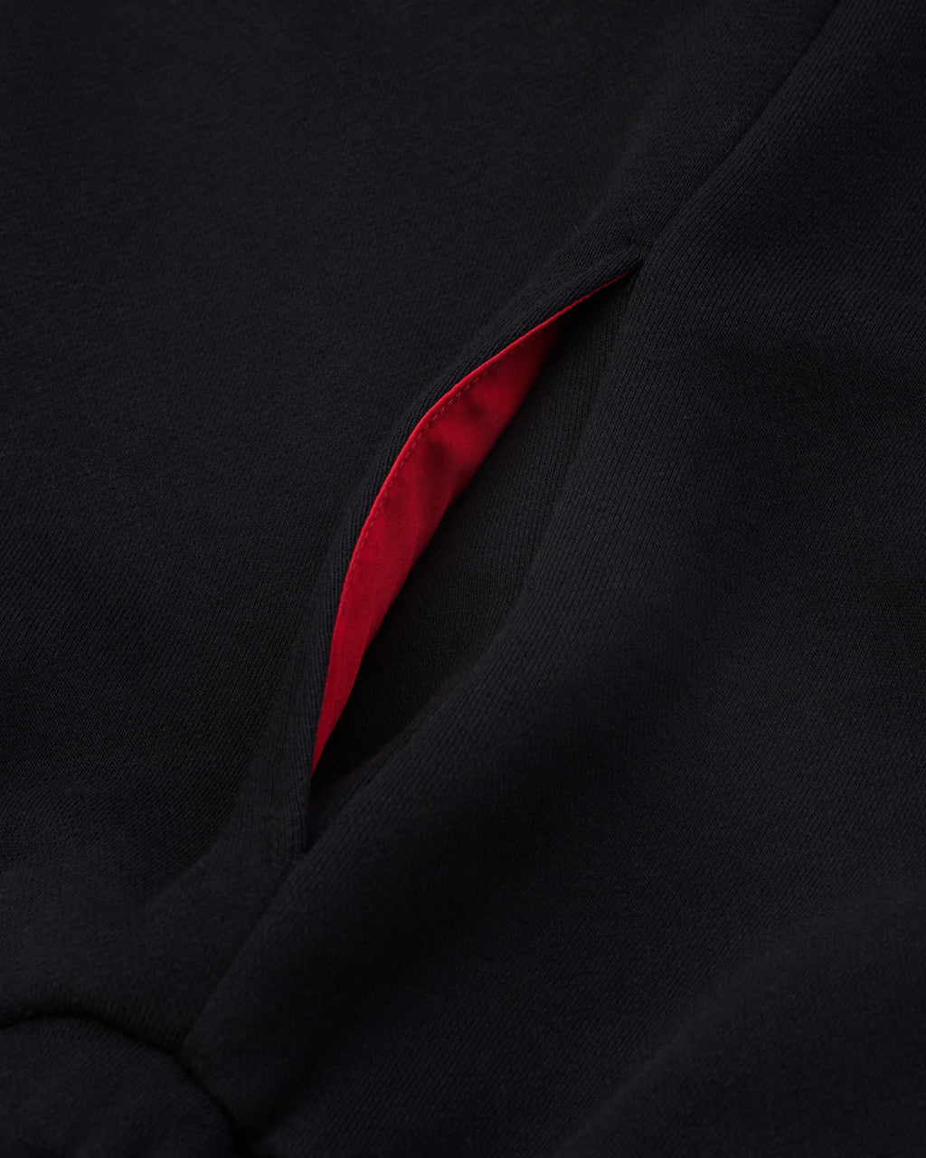 WOMENS HIGH RISK ZIPPER SWEATPANTS - BLACK