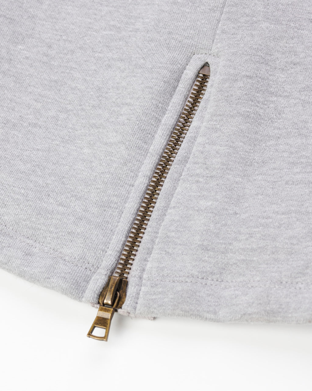 HIGH RISK ZIPPER SWEATPANTS - HEATHER GREY