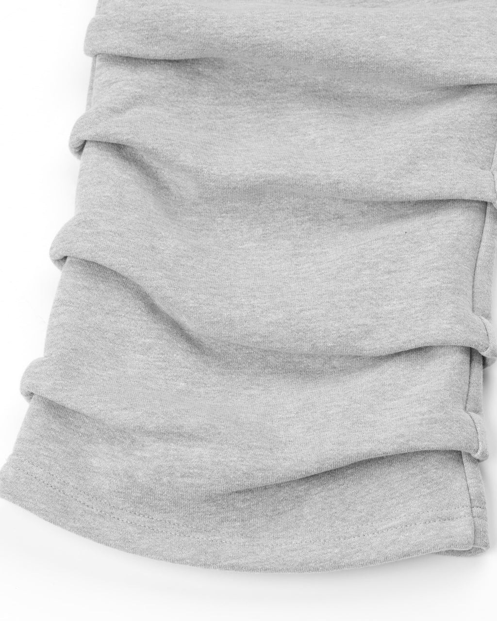 HIGH RISK STACKED SWEATPANTS - HEATHER GREY