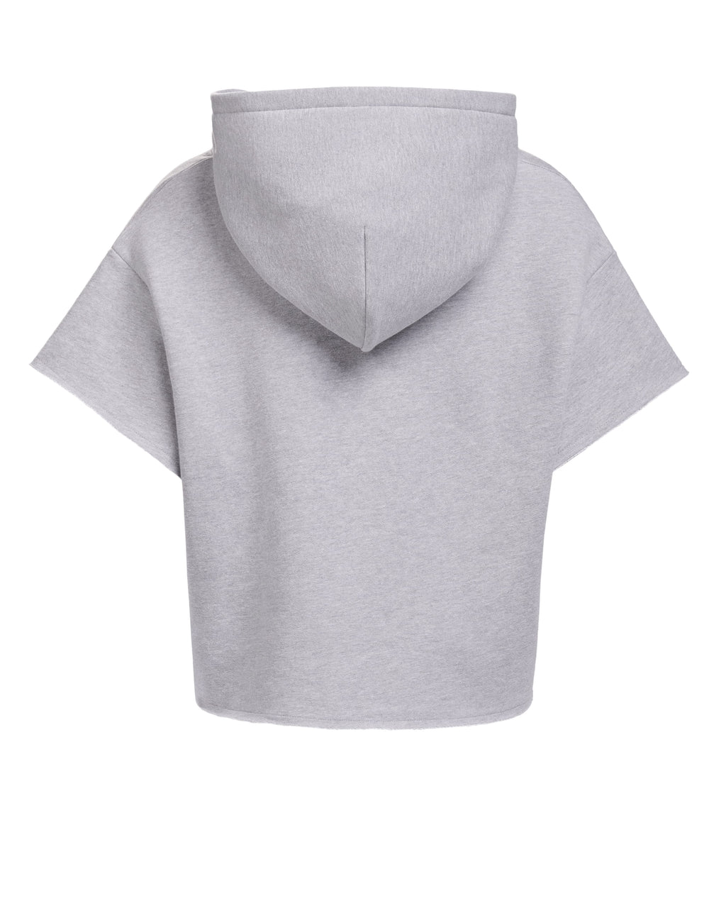 HIGH RISK CUT OFF HOODIE - HEATHER GREY