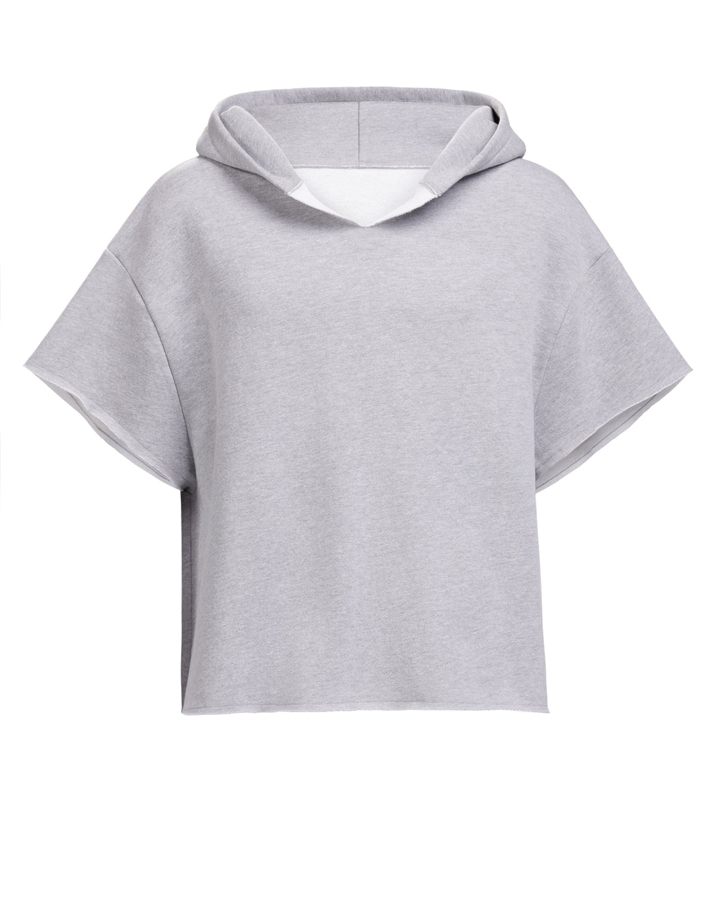 HIGH RISK CUT OFF HOODIE - HEATHER GREY
