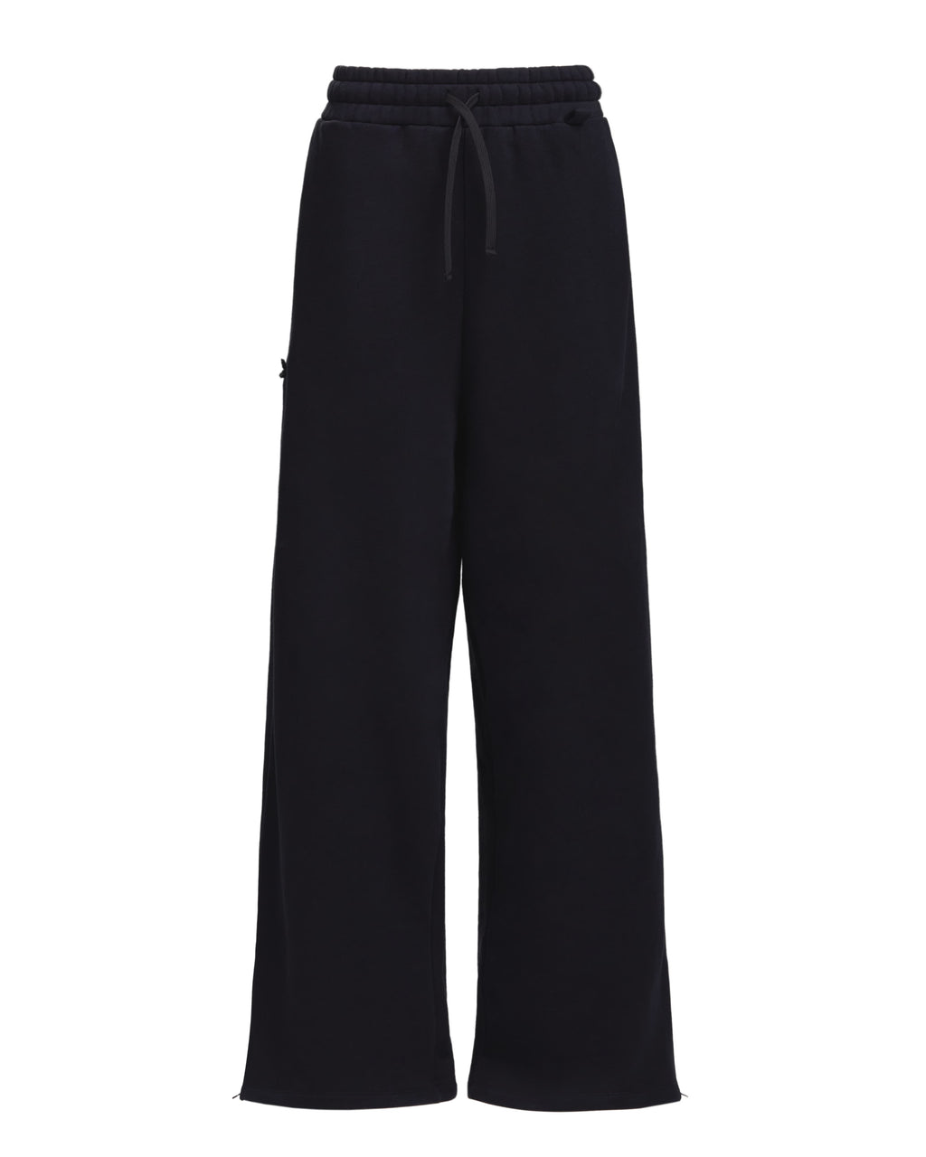 HIGH RISK ZIPPER SWEATPANTS - BLACK